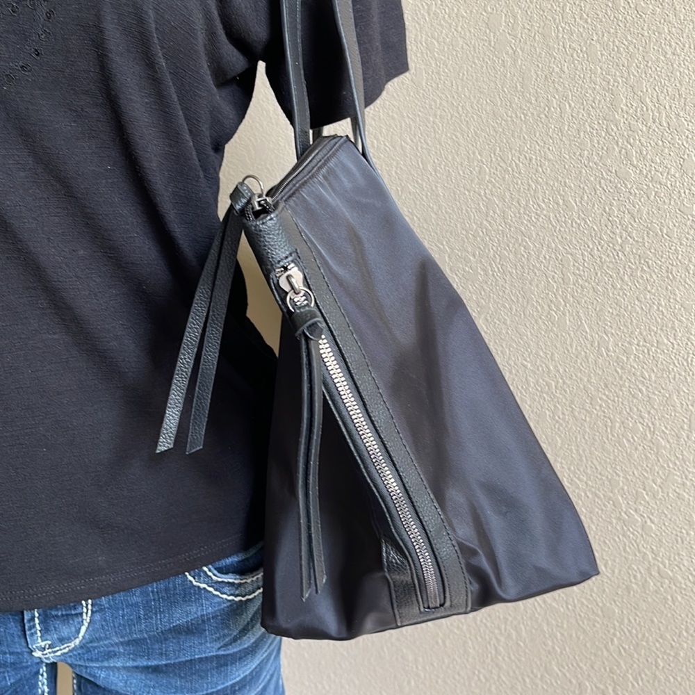 Botkier Black Fabric Shoulder Tote Bag - Picture 5 of 10